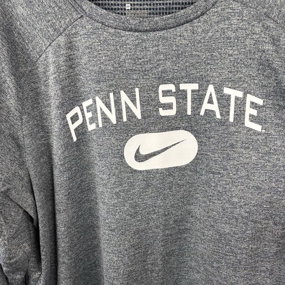 Penn State Nittany Lions Nike L/S Pullover Sweatshirt 3XL Blue Mens Swoosh EUC - Picture 4 of 9